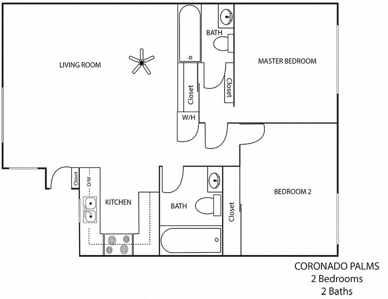 2x2 Floor Plan 3